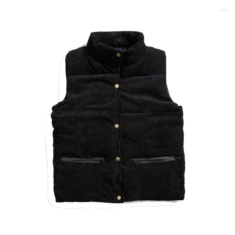 

Men's Vests Men's Thickened Vest Jacket Autumn Winter Casual Waistcoat Korean Stretwear Couple Corduroy Cotton Warm Sleeveless Jackets, Coffee waistcoat man