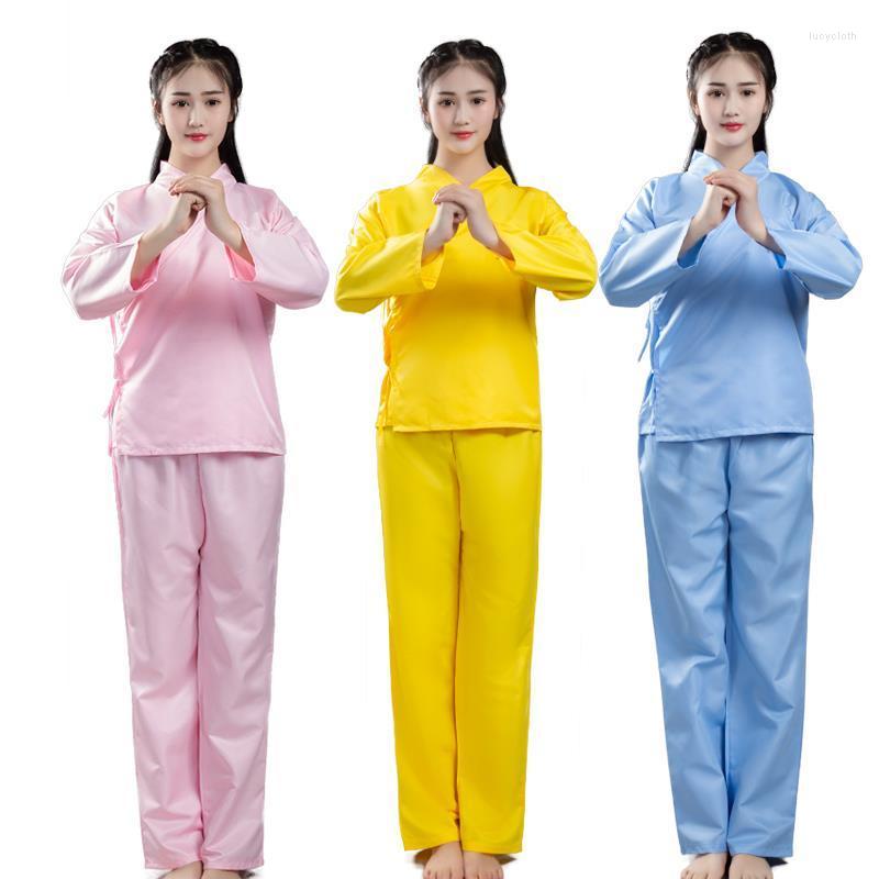

Ethnic Clothing Chinese Kungfu Women's Tang Costume Martial Arts Ancient Hanfu Summer Casual Pajamas