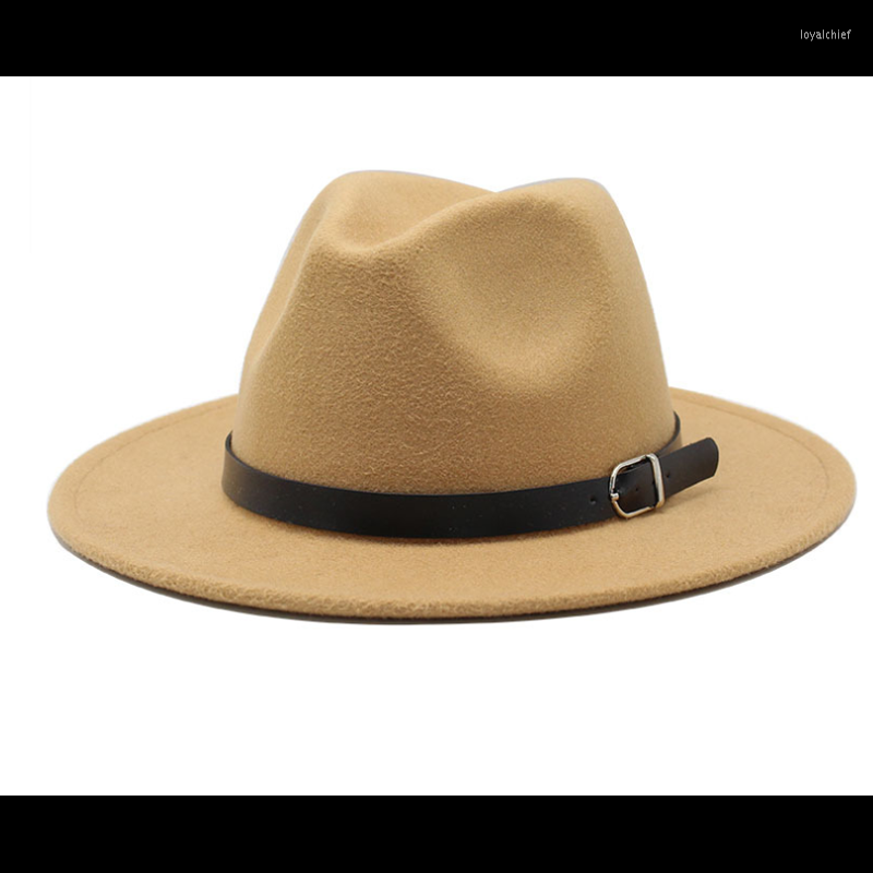 

Berets High Quality Winter Autumn Imitation Woolen Women Men Ladies Fedoras Top Jazz Hat European American Round Caps Bowler Hats