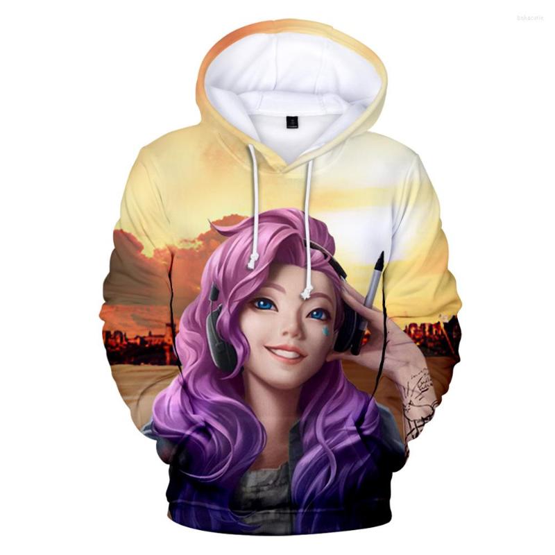 

Men's Hoodies Men/women 3D Print Fashion Kda The Baddest Est Anime Hoodie Sweatshirt Long Sleeve Pullover, Yh03