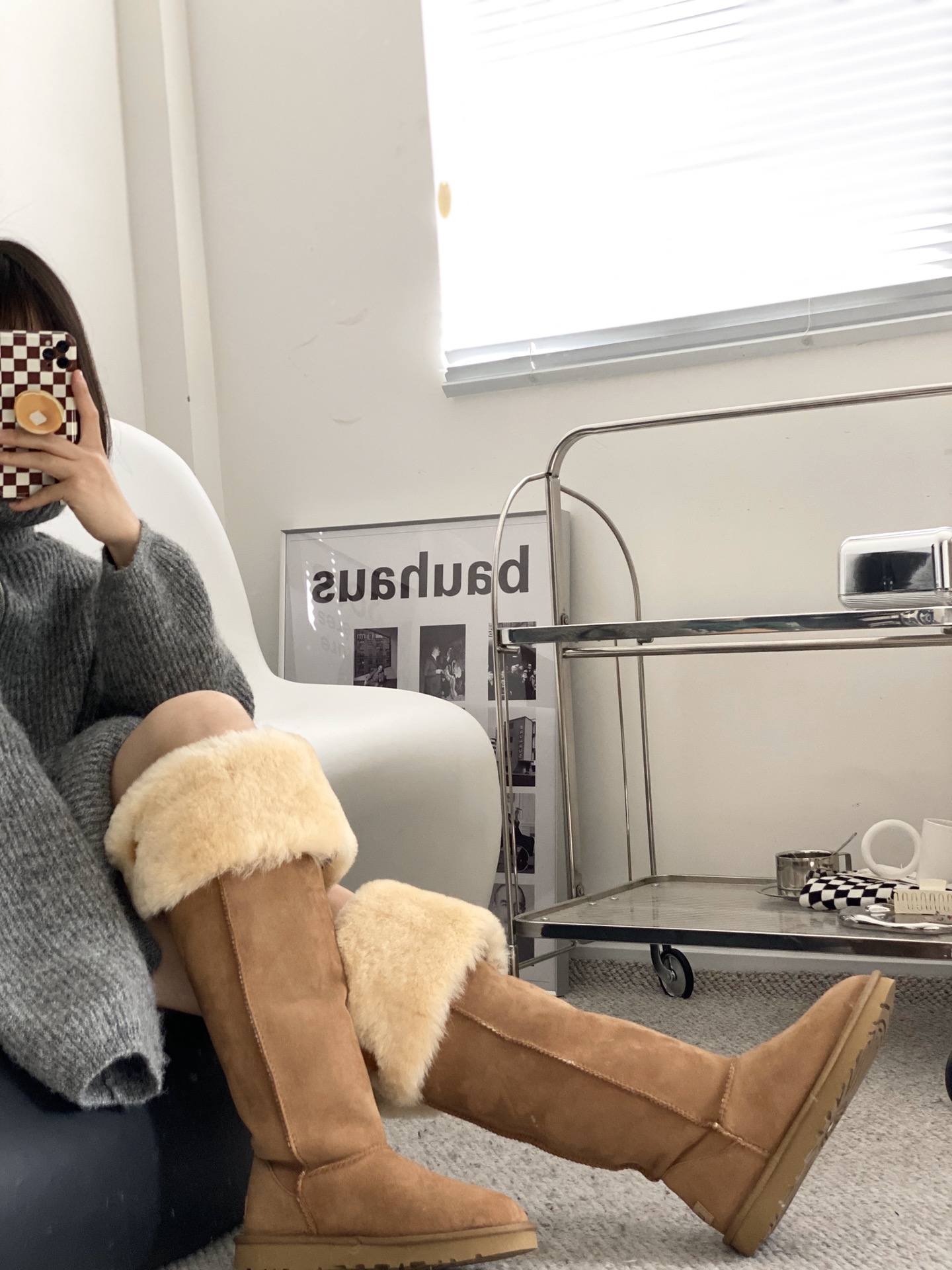 

Platform Boots Designer Women Men Snow Boots Real Leather UgBottom Brown Slip-on Australia Australian Booties Winter Bottes, Khaki