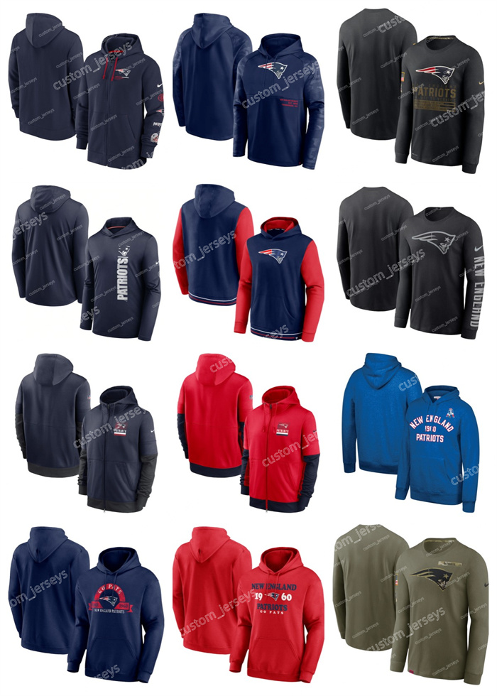 

New England''Patriots''T-Shirt Men Women Youth Olive 2022 Salute to Service Therma Performance Pullover Armygreen Football Long Sleeved''NFL''T-Shirts Hoodie