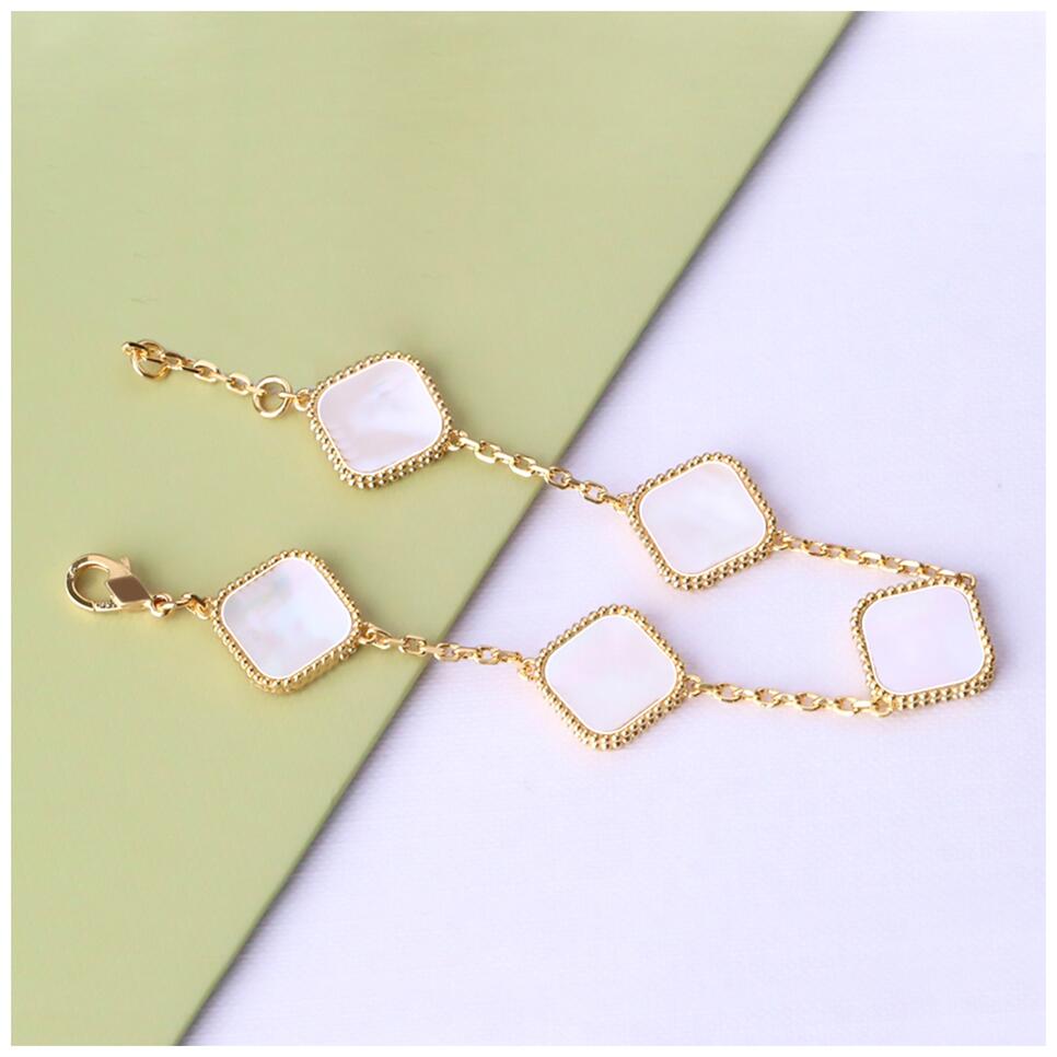 

Clover Bracelets Clovers Bracelet Chain Charm Bangle Links Macrame Braclets Damen Armband Gold Openable Bangles Chains Shamrock Braclet Pulsera De Trebol