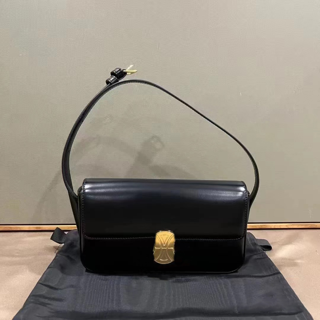 

classic Luxurys Designer TEEN TRIOMPHE totes crossbody Bags clutch fashion luxury cowhide handbag Women's Evening vintage men wallet Shoulder Bag travel strap flap, Black