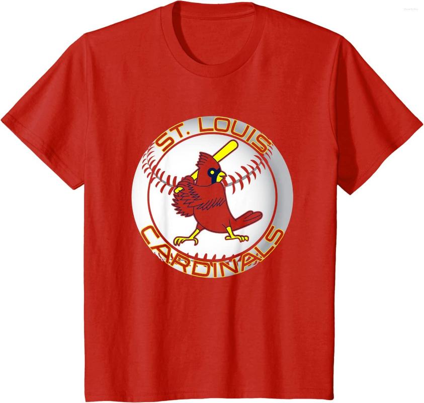 

Men's T Shirts Retro Ball Cardinal Red Cool Baseball Costume T-Shirt