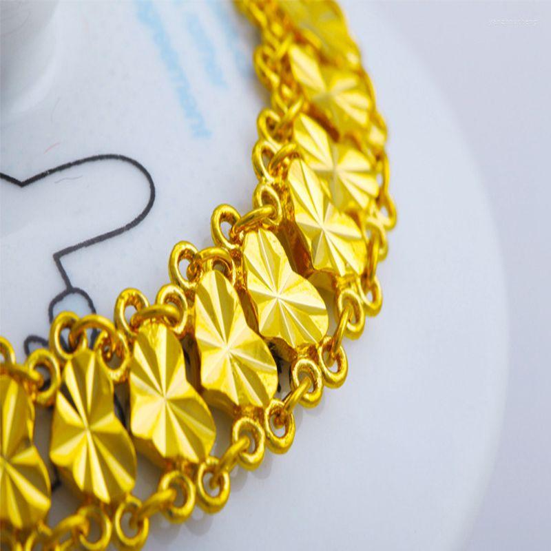 

Link Bracelets Fashion Bracelet Yellow Gold Fillde Womens Love Chain