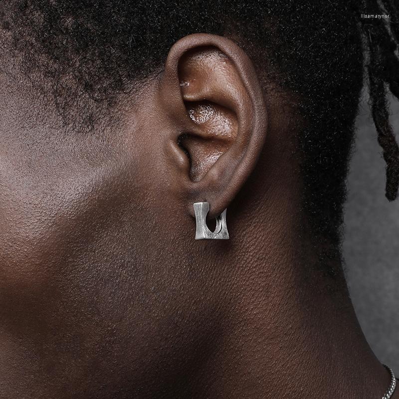 

Hoop Earrings Vintage Silver Small Square For Men Women Geometric Handmade Earring Bride Girl Party Wedding Jewelry Gift
