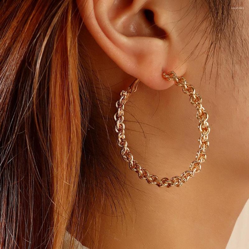

Hoop Earrings Skysuk Korean Style Flowers Y2k For Women Gold Color Ear Rings Girl Lady Christmas Gift Vintage Earring