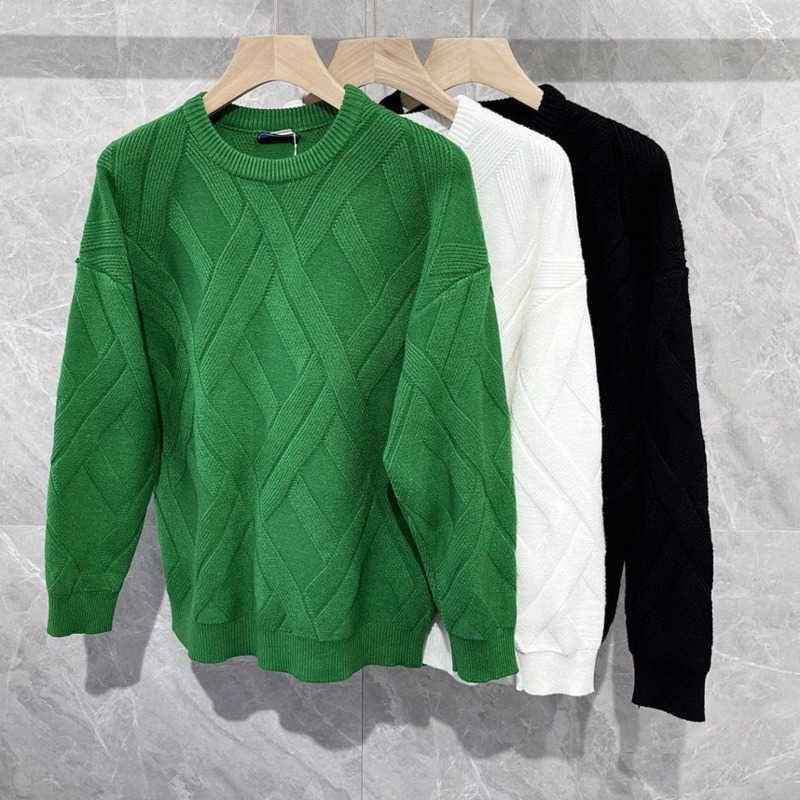 

Higher version wool sweater mens knitwear 3d embroidery pullover knit shirt bv designer sweaters men women green sweatshirt, Yellow