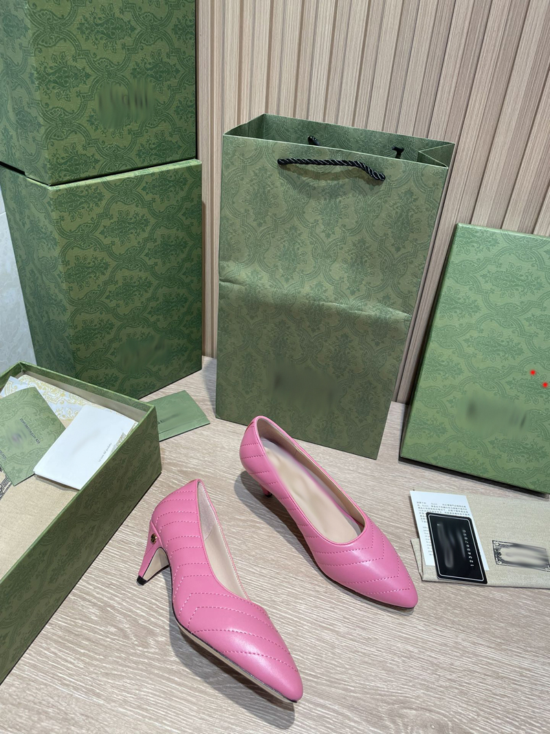 

2023 Women Pumps High Heel Shoes Wedding Shoe With Rhinestone Fashion Lady Thin Heels Size 35-40 -G053, Picture color