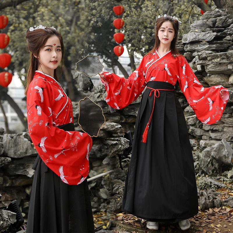 

Ethnic Clothing Women Ancient Chinese Costumes Hanfu Oriental Fairy Folk Dance Cosplay Costume Stage Performance Tops Skirts Pography Wear