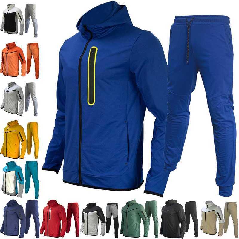 

Designer Mens Pants Thin Sportswear Suit Tech Fleece High Quality Tracksuits Loose One Zip Camouflage Asian Szie S-3XL D89Z, 18