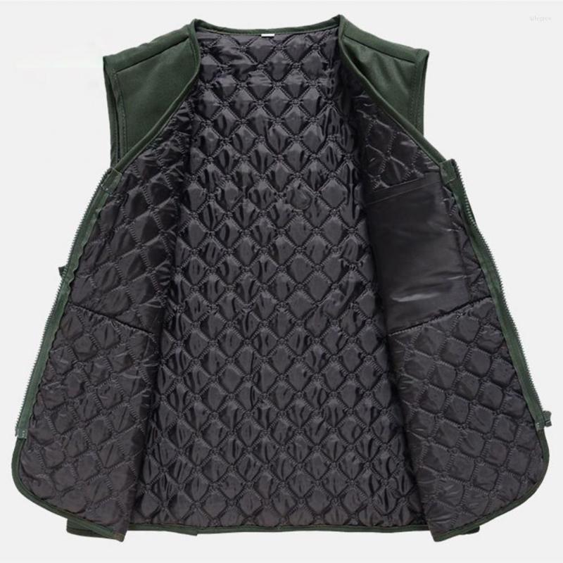 

Men's Vests Men Winter Waistcoat Stylish Plus Size Vest Casual Fishing, Black