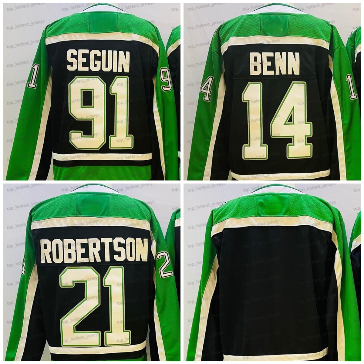 

Reverse Retro Ice Hockey Jersey Jamie Tyler Seguin Benn 21 Jason Robertson Black Mens Jerseys Stitched Hockey 2023, 91 seguin black (a)