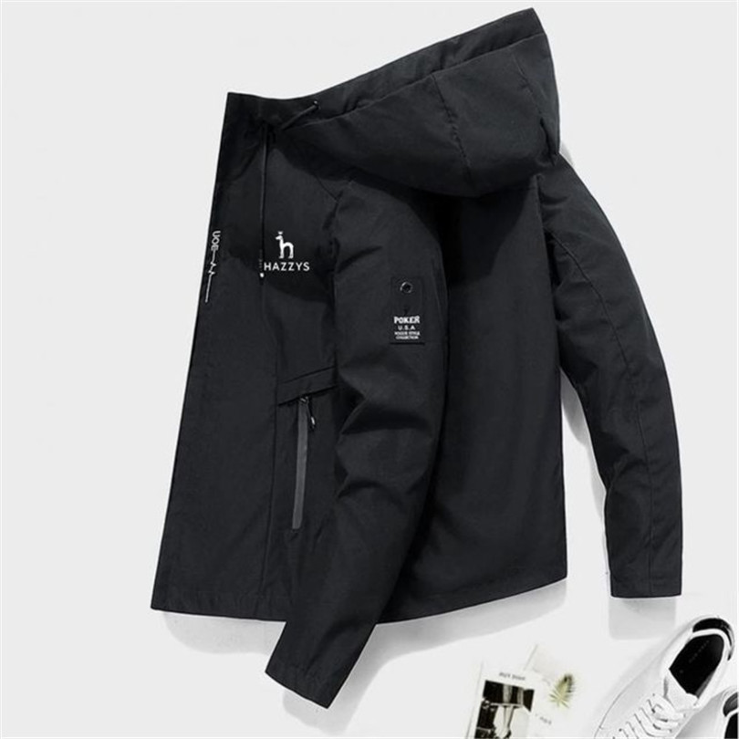 

Mens Jackets HAZZYS Bomber Windbreaker Zipper Spring Autumn Casual Work Fashion Outdoor Adventure 221205, Asian size6