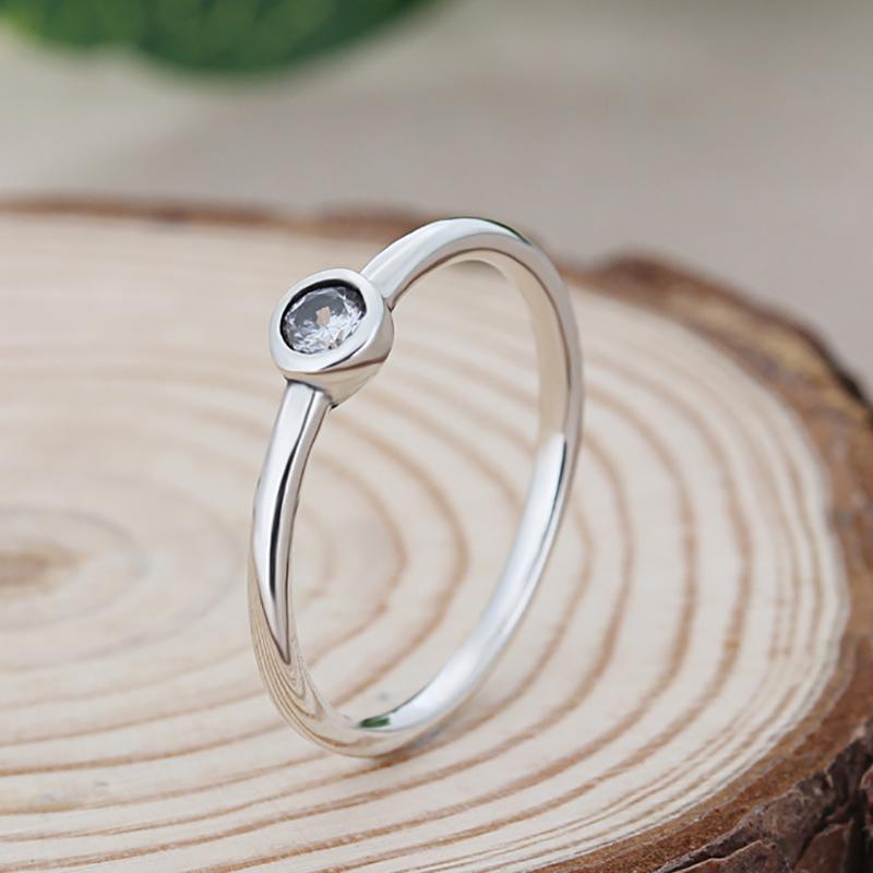 

Cluster Rings HOMOD Elegant Glass Silver Color Poetic Droplet Clear CZ Brand Finger Ring For Women Fashion Christmas Gift