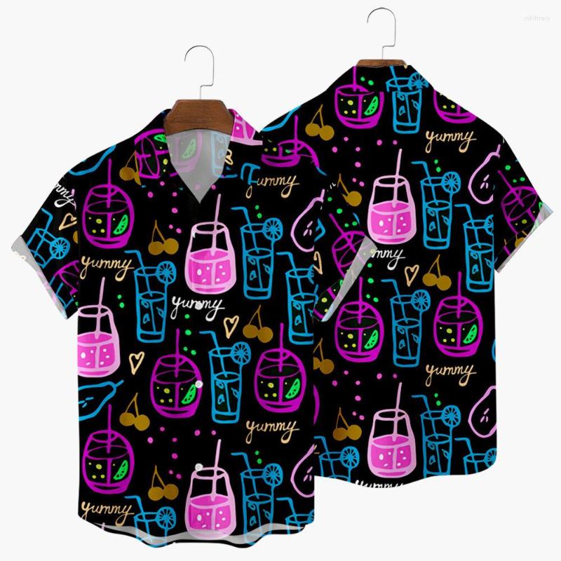 

Men' Casual Shirts 3D Print Men Women Sexy Short Sleeve Nightclub Tops Cool Style Summer Party, La09089