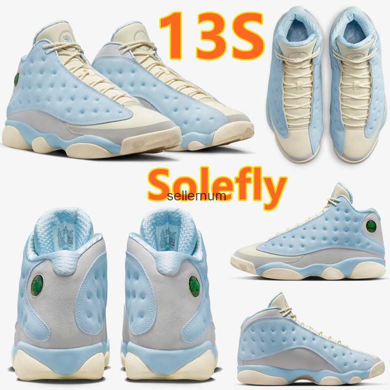 

Shoes Basketball Athletic Solefly Jumpman 13 13S High Co-Branding White University Blue Neutral Grey Muslin Suede Gum Light Brown UNC Men Luxury