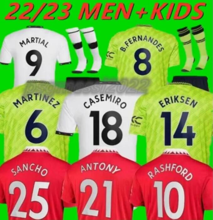 

MANCHESTER Utd 22 23 soccer jersey MAN UtdS football shirt 2022 2023 ANTONY SANCHO RASHFORD CASEMIRO MARTINEZ mANUtdS Jersey dhgate 4XL maillot men kids kit T shirts 6