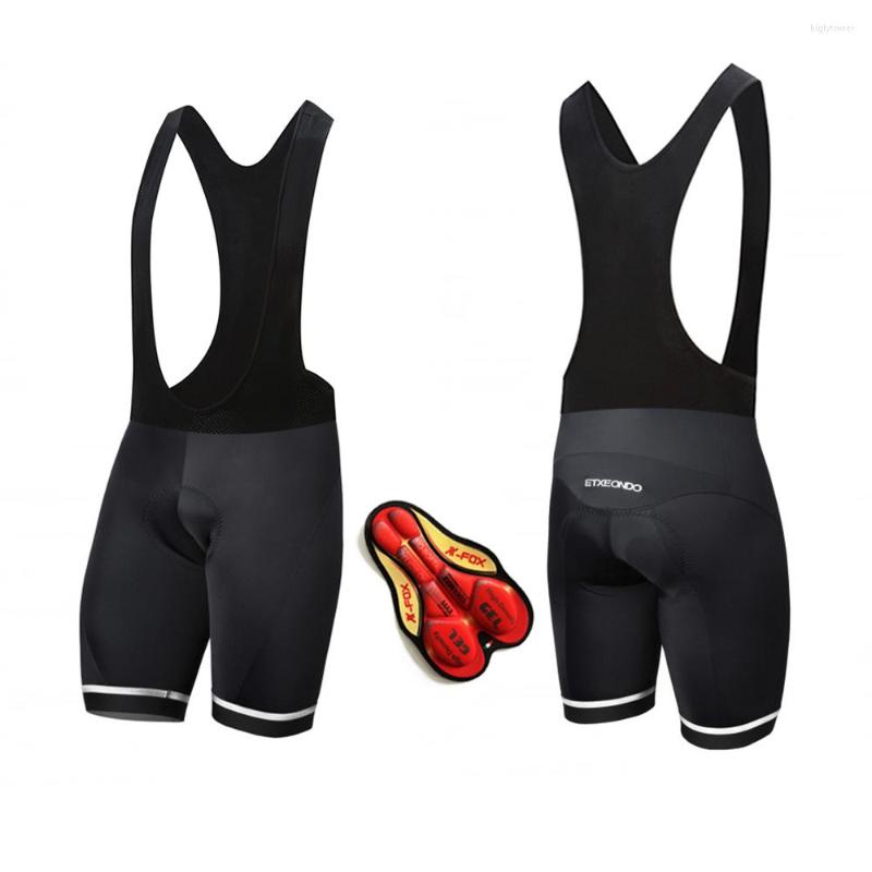 

Motorcycle Apparel Etxeondo Mens Cycling Bib Short Bicycle Pants Team Shorts Ropa Ciclismo Gel Pad Bottom