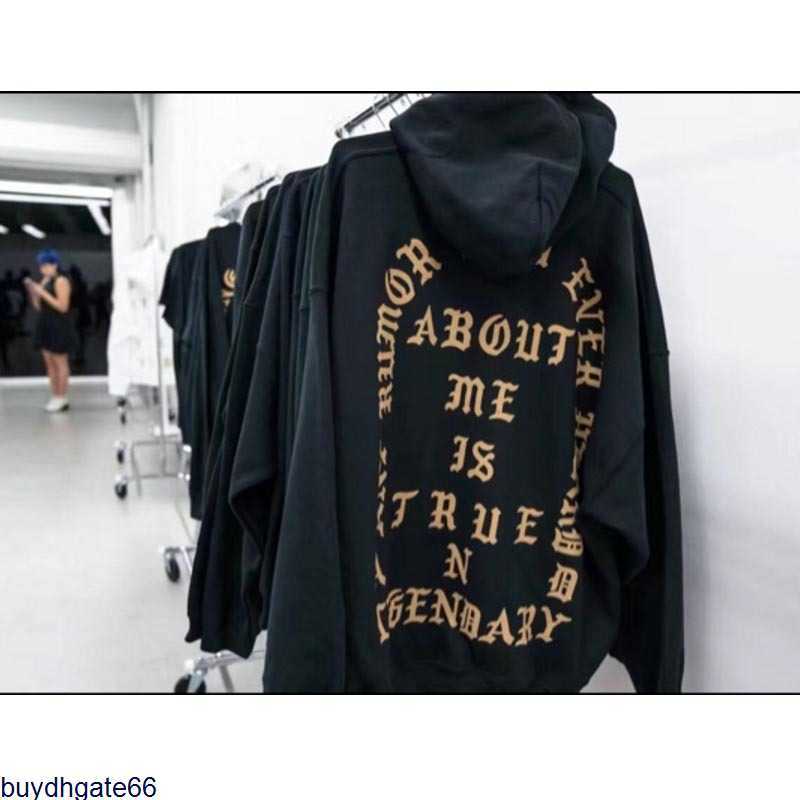 

Men' and Women' Hoodies Sweatshirt 22ss Designer Kanyes Fashion Style Autumn Winter the Life New Limited Black Gold Plush Sweater