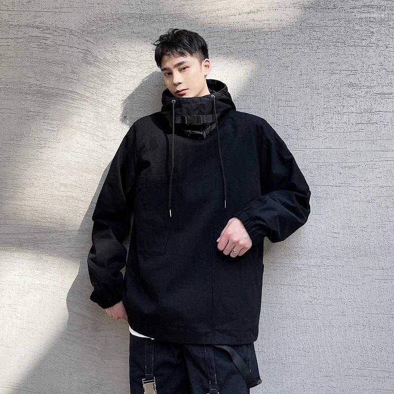 

Men's Hoodies Male Women Streetwear Hip Hop Japan Style Loose Casual Hoodie Jacket Men Pullover Hooded Sweatshirt Coat Outerwear, 3839 white