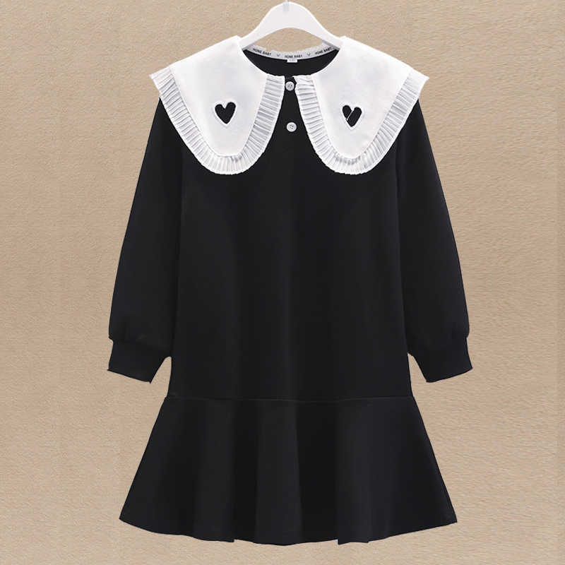 

Girl's Dresses Children Princess Dresses for Girls Clothes for Teenagers School Black Dresses Children Clothing Kids Costume 7 9 10 12 14 Years T221207