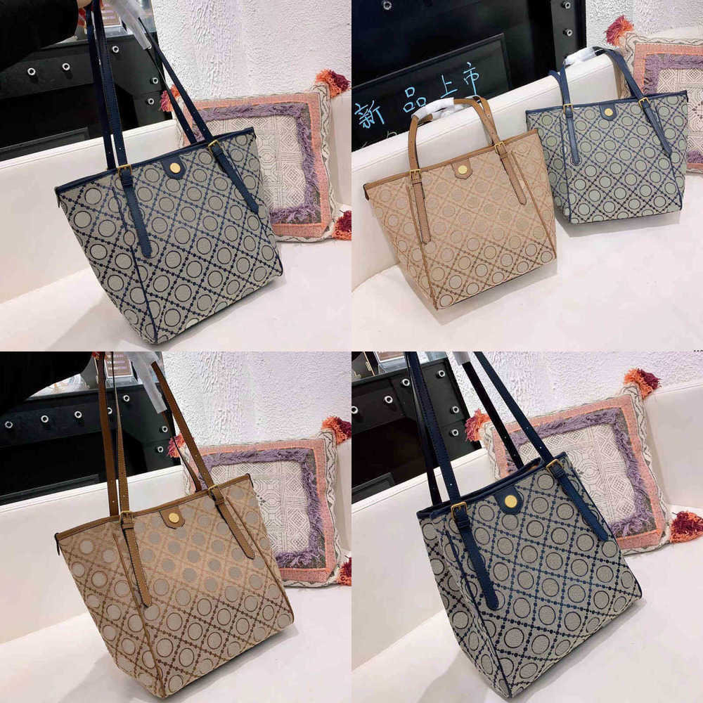 

Womens Shopping Bags Totes Classic Print Tote Women Vintage Handbag Shoulder Designer Crossbody Female Adjustable Bucket 220902, Blue