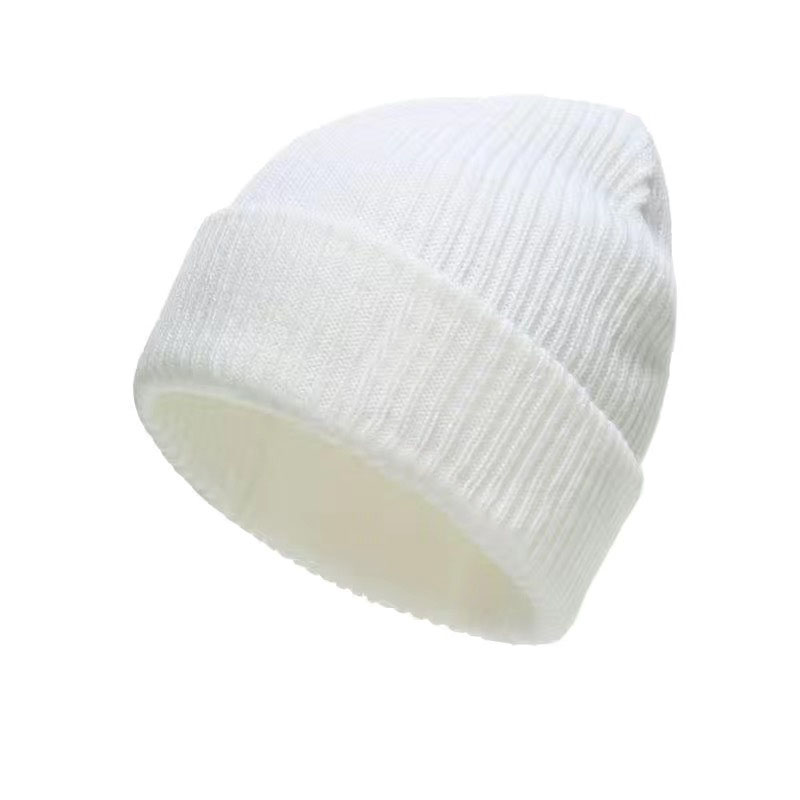

Mens Winter Cap Beanie Brand Warm Beanies European American Luxury Women Double-Layer Folded Knit Womens Woolen Hat, Color 3