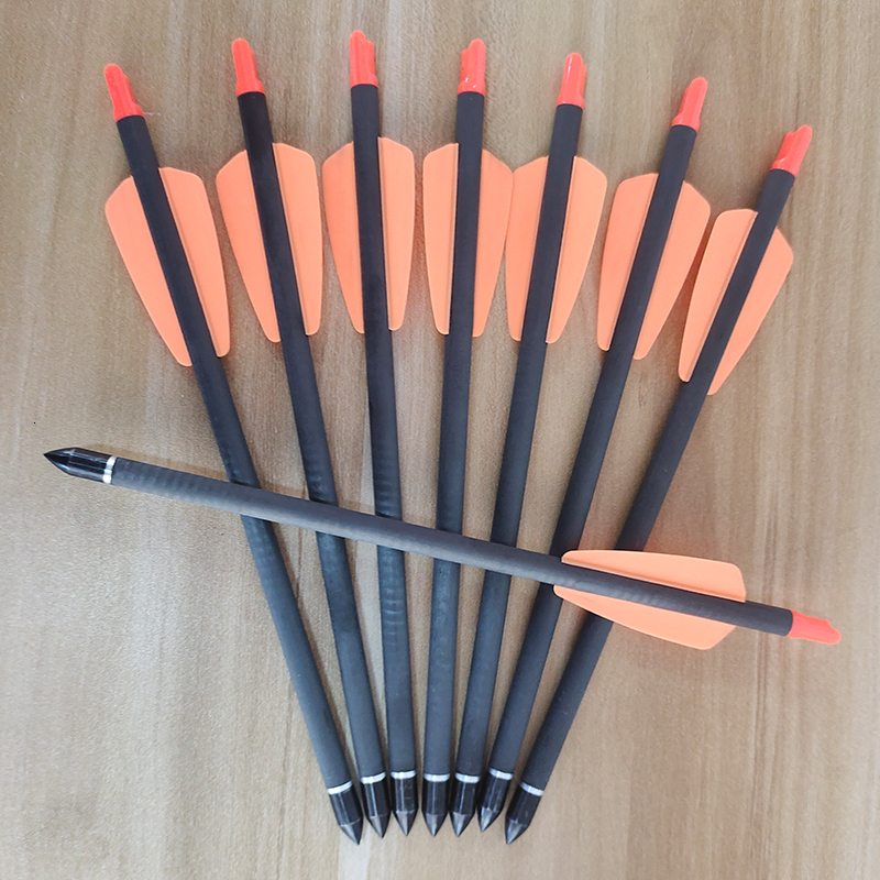 

Darts 61224 75inch Pure Carbon Crossbow Bolts for Crossbow EK SYSTEM R9 Hunting Archery Shooting 221207