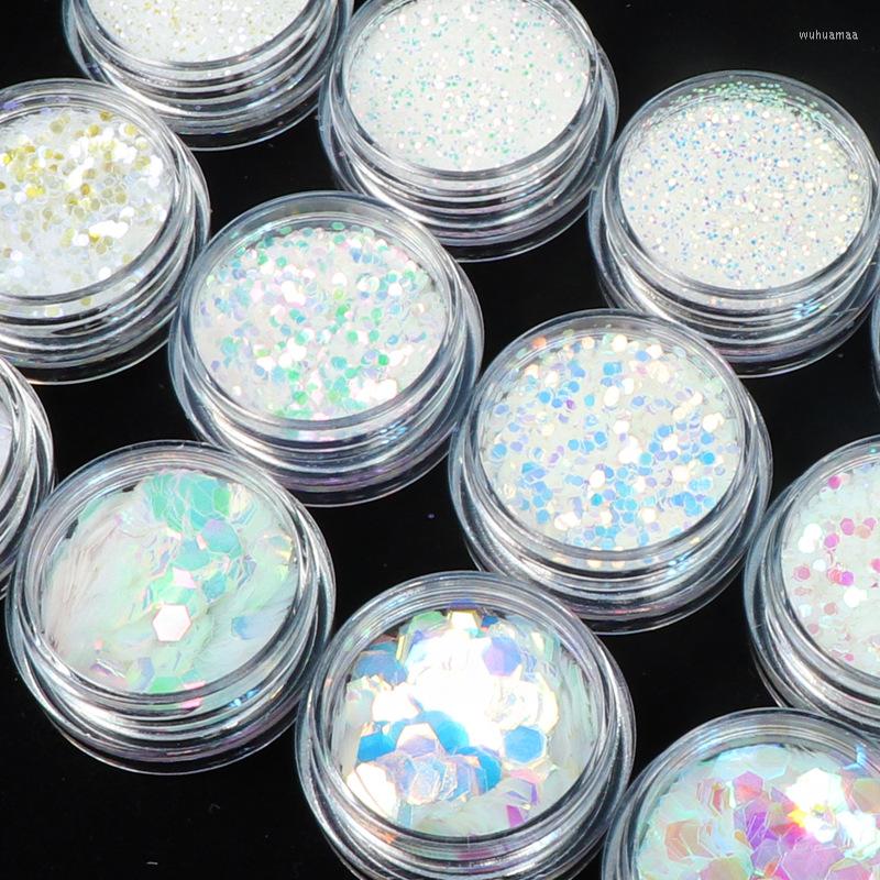 

Nail Art Decorations 12 Color/set Box Mixed Color Mermaid Magic Sequins Sparkling Hexagonal DIY Jewelry Design