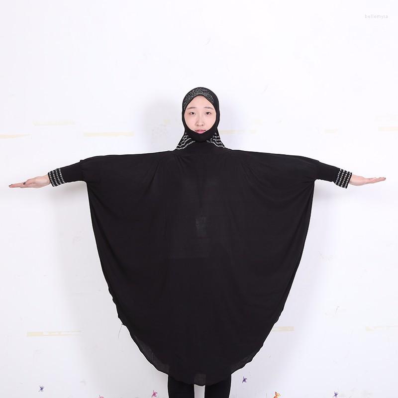

Ethnic Clothing 10pcs/bag Black Sells Muslim Scarves Bat Sleeves Linen Robes