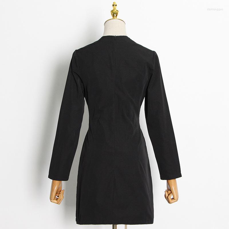 

Casual Dresses MSXU Fashion Draw Strings Cross Lace Up Irregular Fitted Slim Party Club Women Short Dress, Black