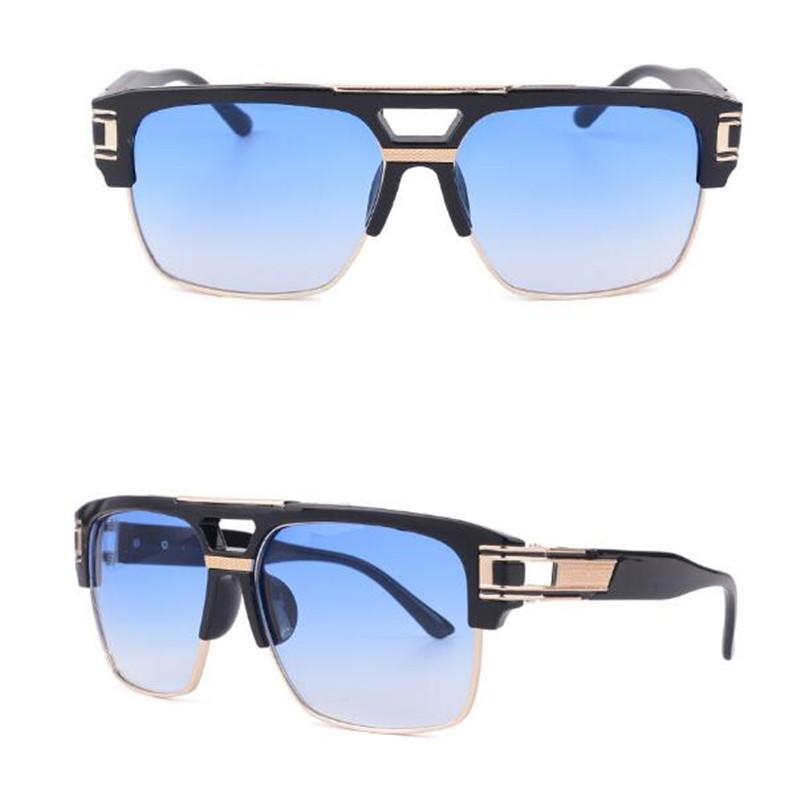 

Sunglasses Men's And Women's Square Outdoor UV 400 Beach Blue 2022 Selling Glasses