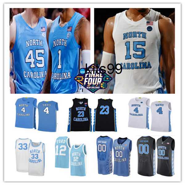 

2022 Final Four North Carolina Tar Heels UNC Basketball Jersey Armando Bacot Caleb Love Brady Manek R.J. Davis Dawson Garcia Leaky Black, Man white 5