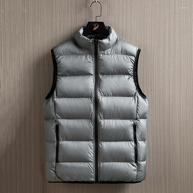 

Men' Vests 2022 Men Vest Coats Casual Sleeveless Waistcoat Solid Stand Collar Tops Warm Coat Male, Black
