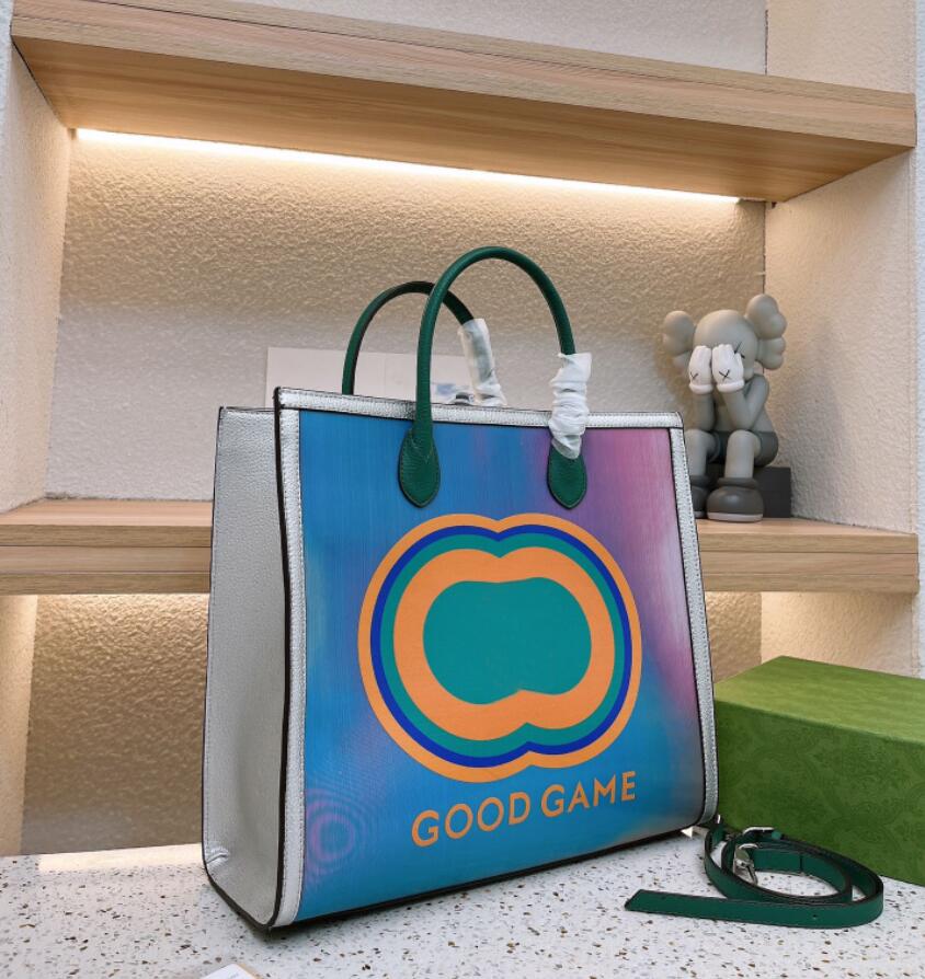 

17FW G Luxury Designer Bags Women Onthego Handbags shopping Tote Bag Ladie Casual Genuine Leather cross body Shoulder Bags Female Big Purse Handbag MM GM, Silver