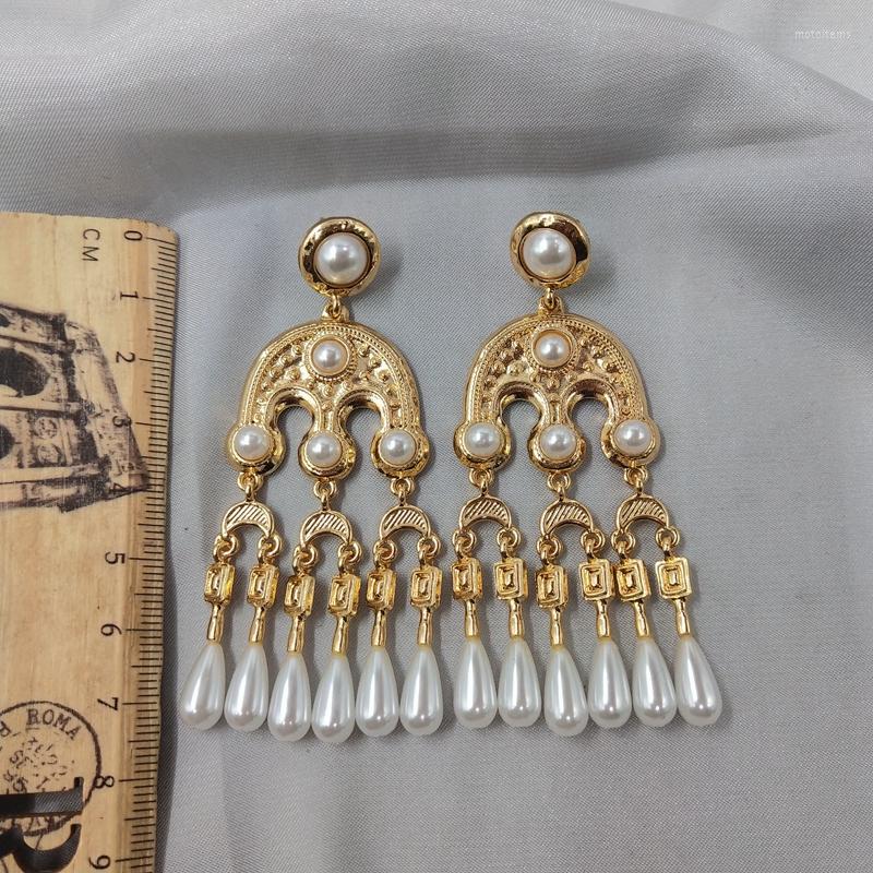 

Stud Earrings And American Qingdao Jewelry Personality Fashion Trendsetters Boast Real Gold Pearl Silver Needle D90