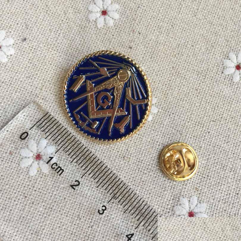 

Pins Brooches 100Pcs Soft Enamel Masons Masonic Lapel Pin Badges Working Tool Brooch And Pins Masonry Metal Crafts Round Shape Drop Dhz0V