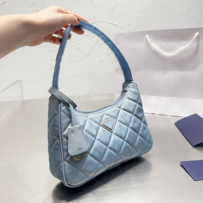 

Nylon Hobo Bags designer bags handbags luxury woman shoulder tote bag underarm purses lady diamond handbag small Triangle Tag 2 style 5A, Box(may get damaged;not sold alone)