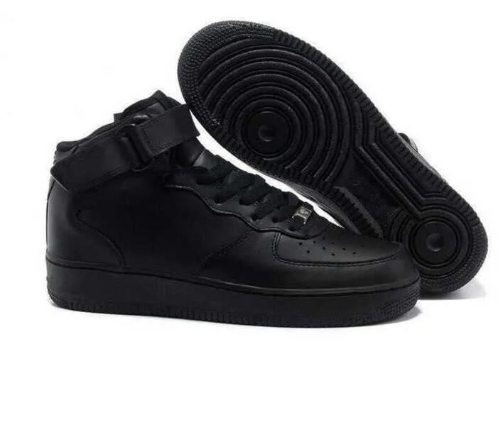 

Designer Running Shoes Black airforce 1 White Trainer Sneakers for Men and Women a1, All black