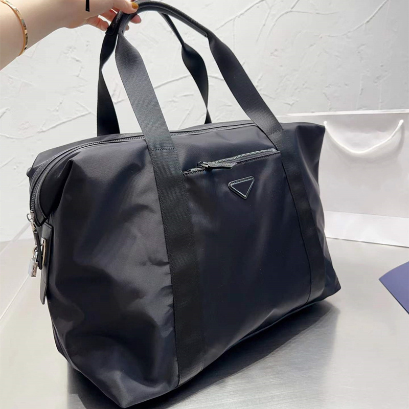

Large Travel Duffel Bags designer bags luxury handbags fashion shoulder bag shopping totes purses Sport Outdoor Packs Triangle 5A, Black(pda l0g0)