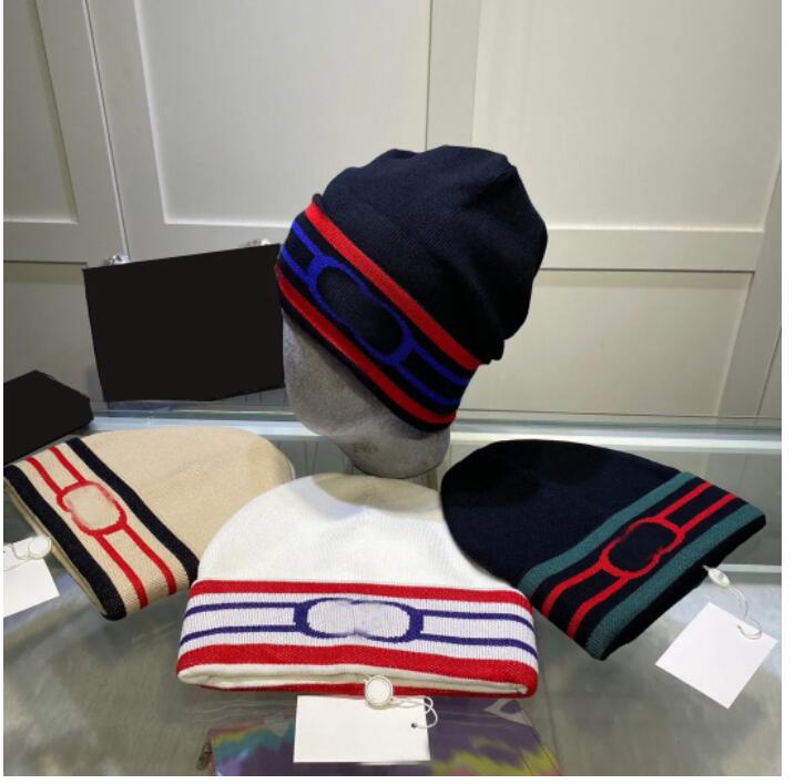 

Fashion designer beanie for woman luxury hat mens casquette cashmere wool knitted men beanies outdoor warm baseball sport hats skull caps fitted green red cap