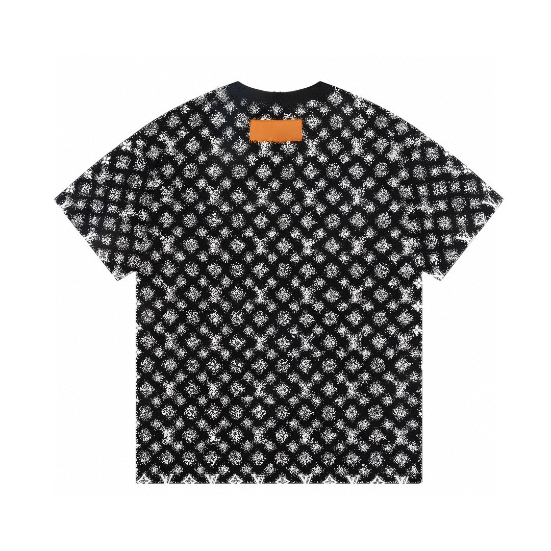 spring and summer new shirt high grade cotton Sweatshirts printing short pants sleeve round neck panel T-Shirt s-m-l-xl-xxl-xxxl black white y-09