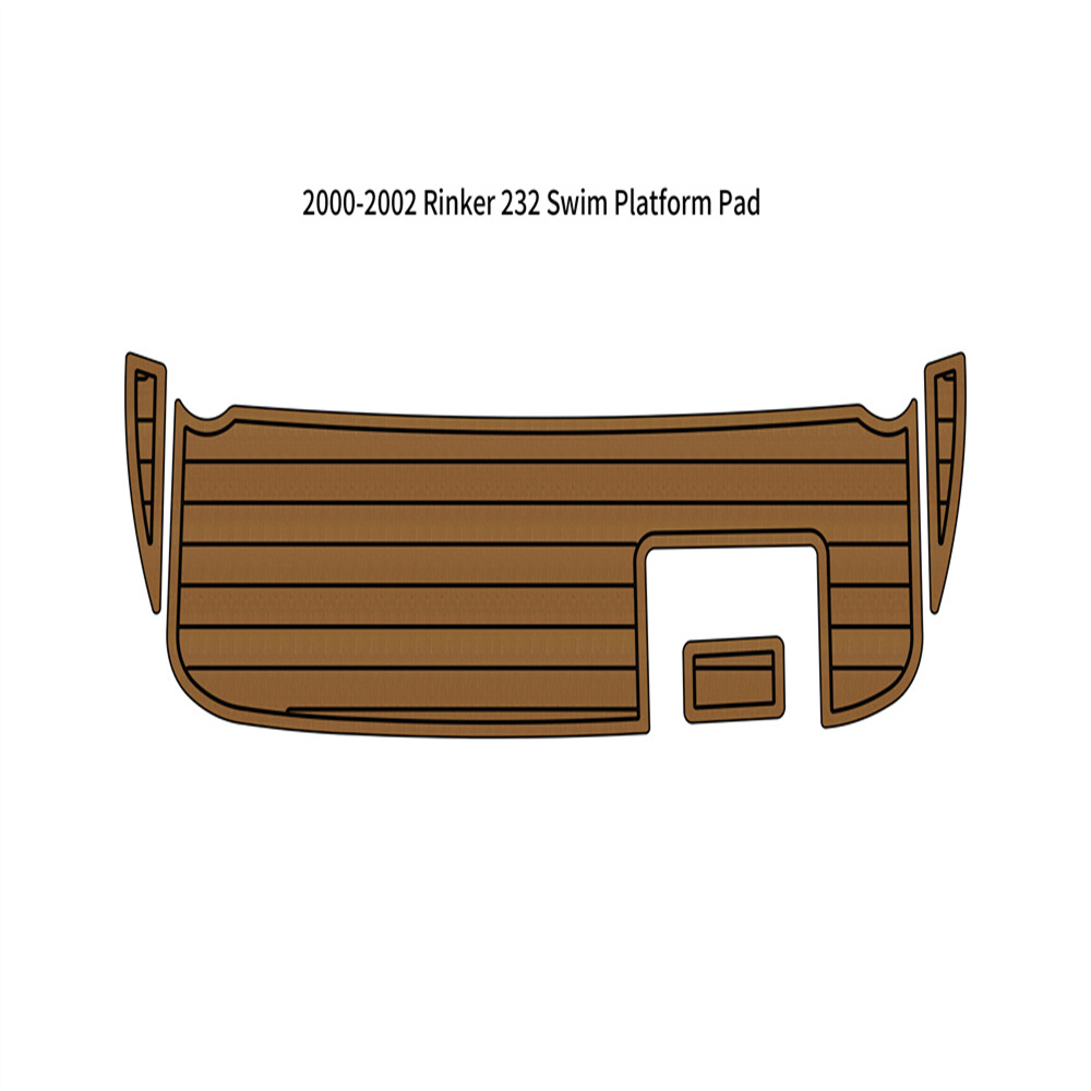 

2000-2002 Rinker 232 Swim Platform Pad Boat EVA Foam Faux Teak Deck Floor Mat