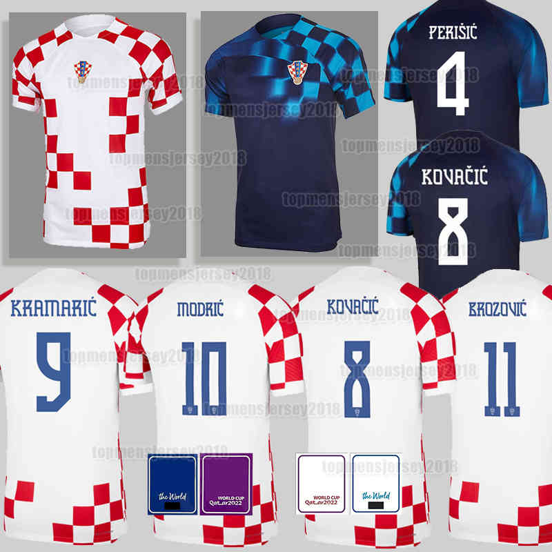 

2022 Croacia 10 MODRIC Soccer jerseys 4 PERISIC 9 Kramaric 22 23 Croatias football shirt 8 KOVACIC GVARDIOL MAJER LIVAJA ORSIc MANDZUKIC LOVREN PETKOVIC Men uniforms, Men (ke luo di ya)+patch
