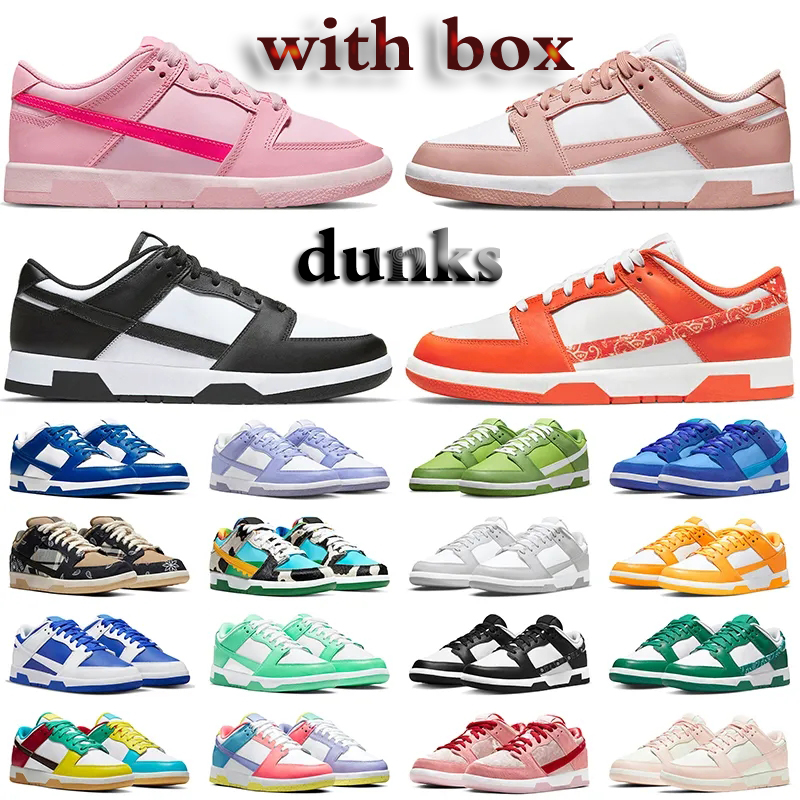 

Box with low triple pink running shoes men women Coast Chlorophyll White Black Rose Whisper UNC Coast Easter Syracuse Orange dunkes lows, 29