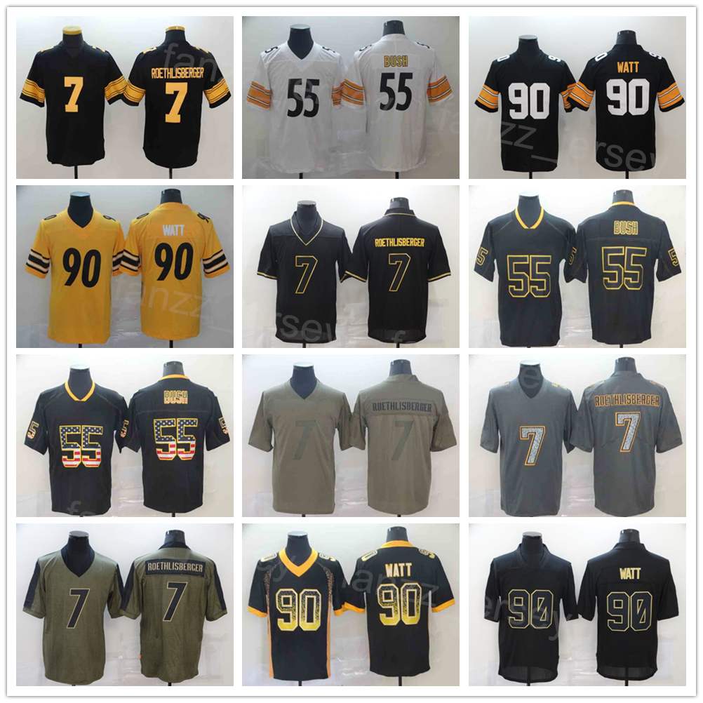 

Men Football 55 Devin Bush Jersey 90 TJ Watt 7 Ben Roethlisberger Black Yellow White Grey Goddess Hyphenation Shadow Flag Hemp Grey Drift Smoke Rainbow Leopard Grain