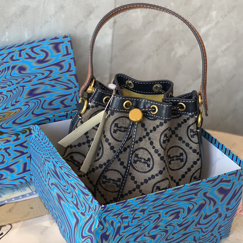

Designer Bucket Bag Women Shoulder Bags Handbag T Mono Jacquard Burch Luxurys Designers Bags Handbags Crossbody Bag Totes Purses With Box, T with box
