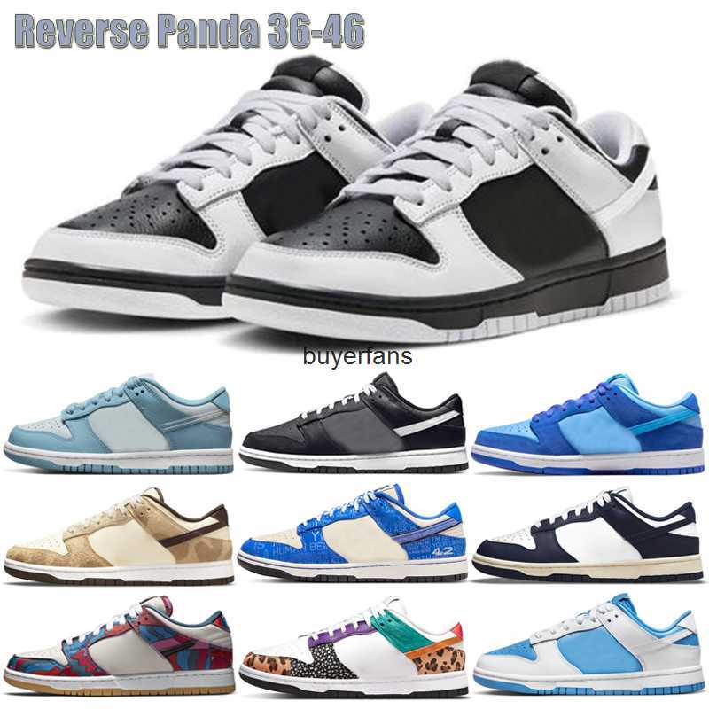 

High Quality Designer running shoes low dunked men womens Why So Sad Blue Raspberry Parra x Reverse Panda sports sneakers trainers